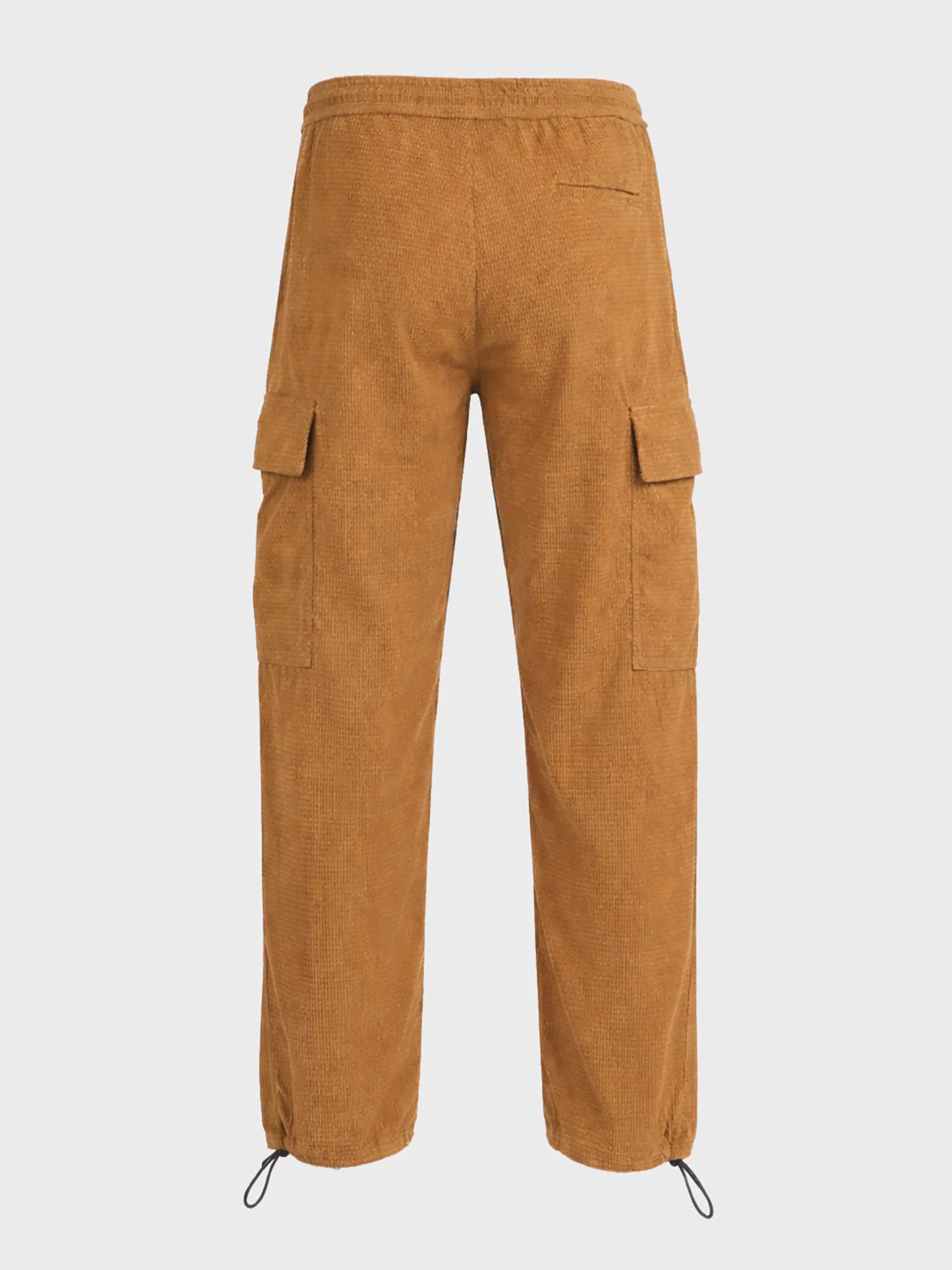 Men's Khaki Baggy Fit Textured Utility Cargo - Image 6