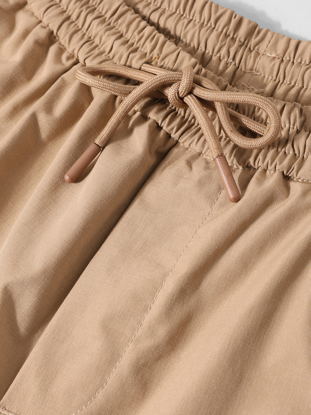 Men's Khaki Baggy Fit Textured Utility Cargo - Image 6