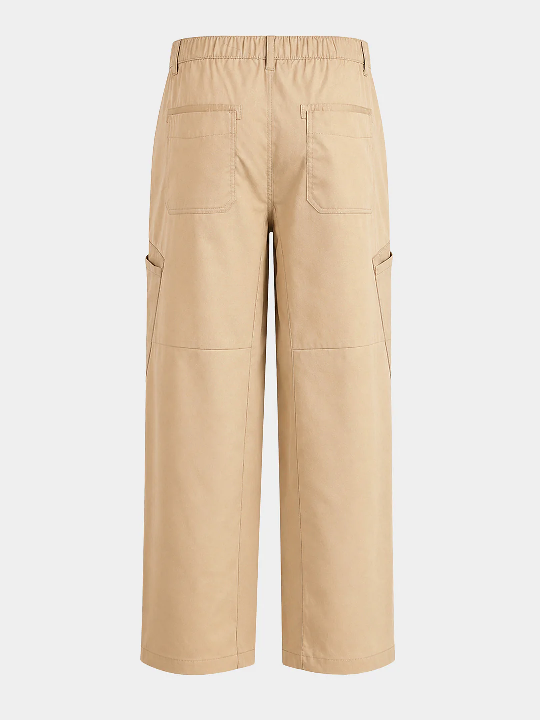 Men's Khaki Loose Fit Textured Utility Cargo - Image 8