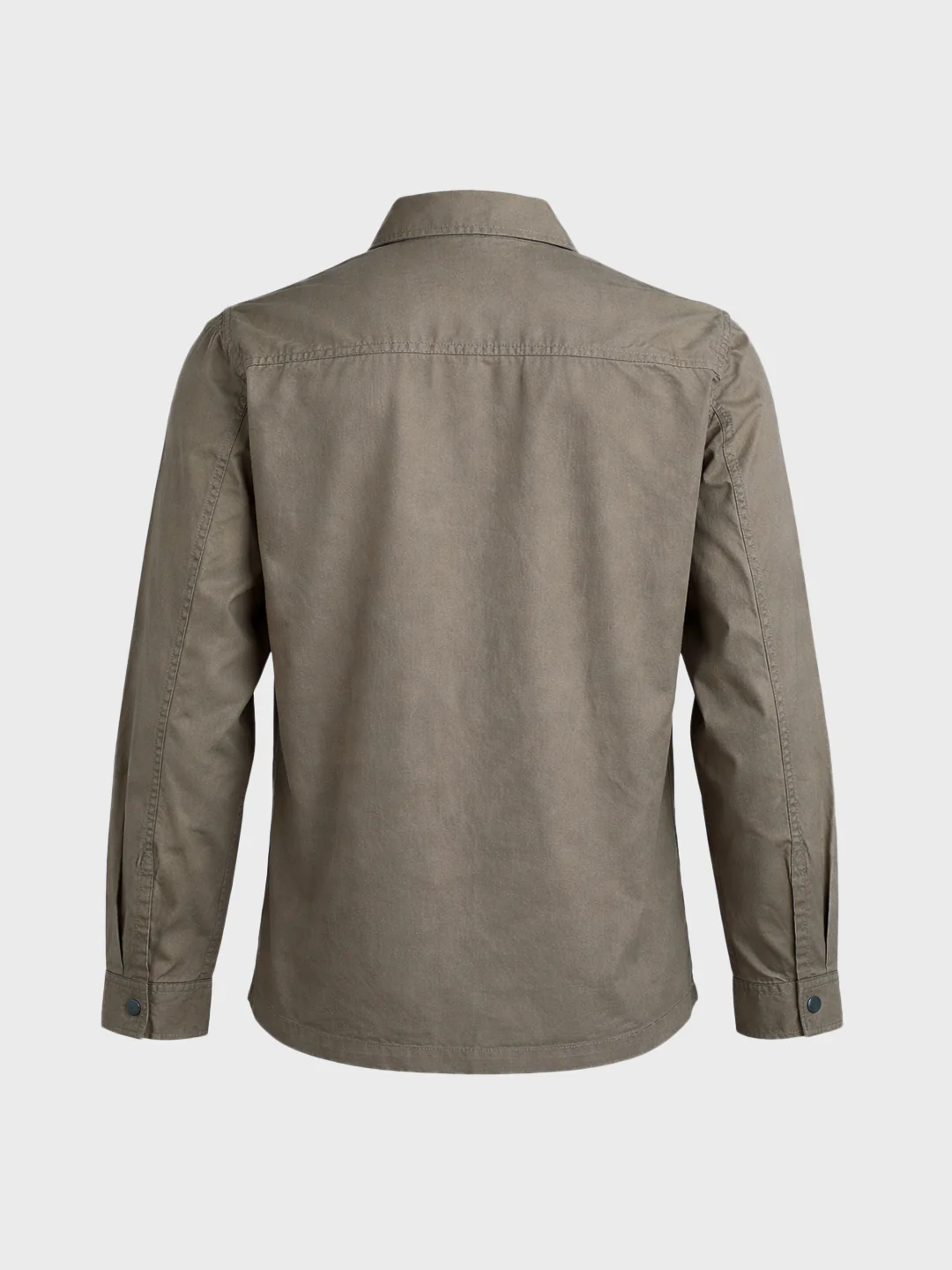Men's Olive Regular Fit Solid Casual Shirt - Image 7