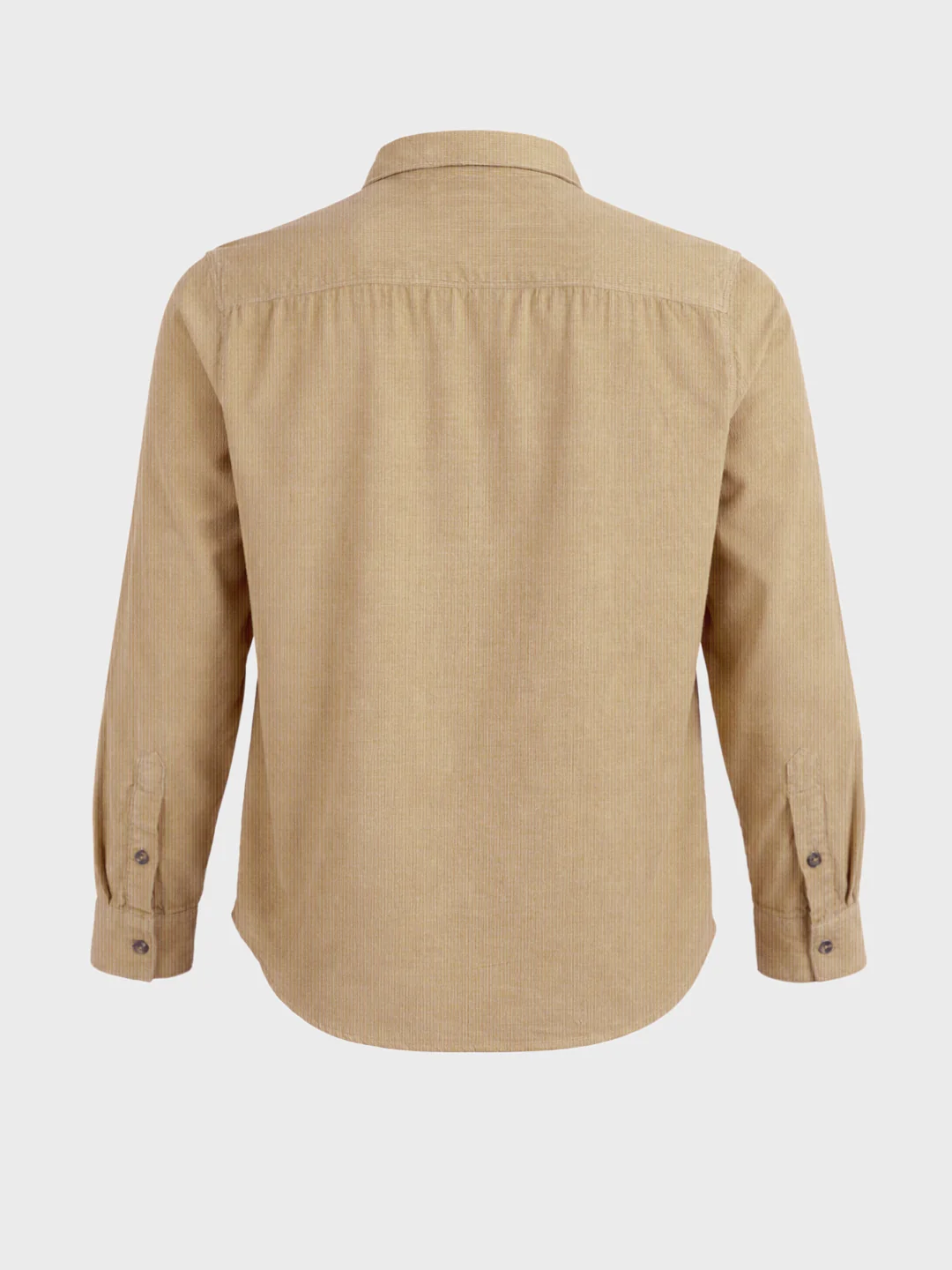 Men's Khaki Regular Fit Solid Casual Shirt - Image 6