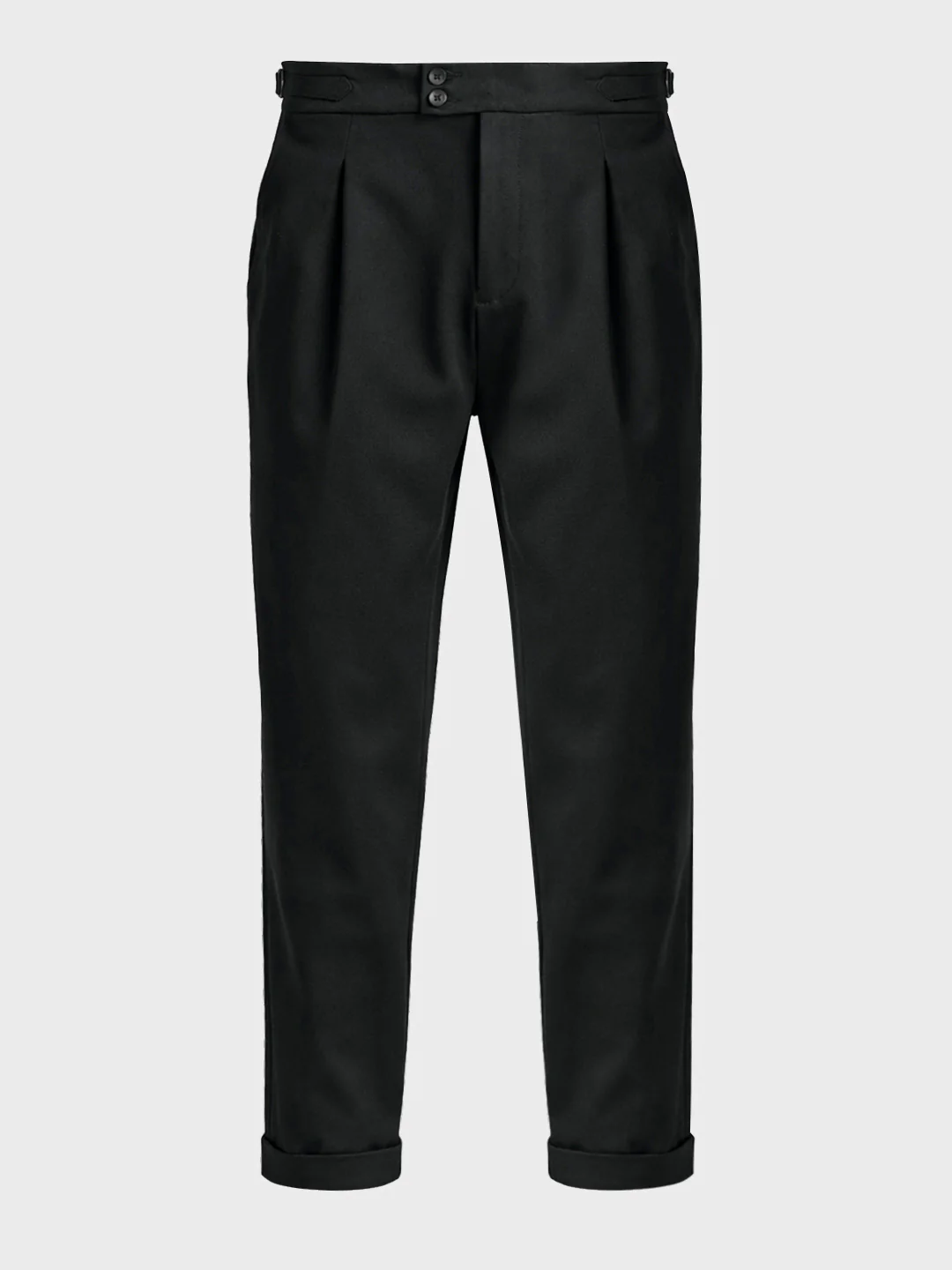 Men's Khaki Regular Fit Solid Casual Trousers - Image 6