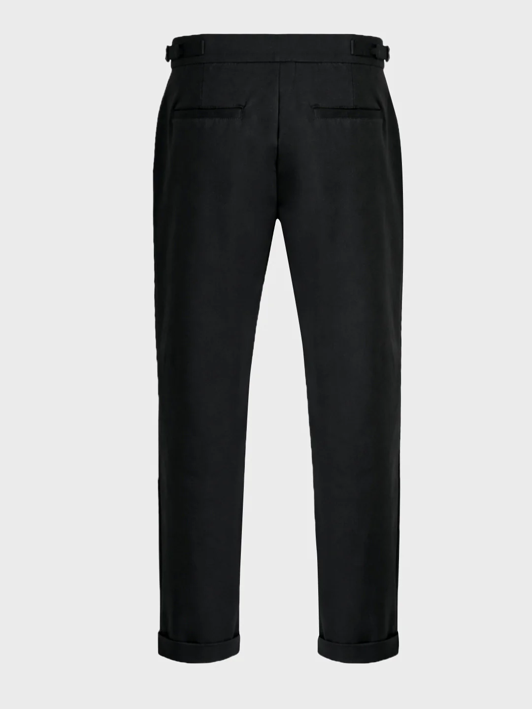Men's Khaki Regular Fit Solid Casual Trousers - Image 7