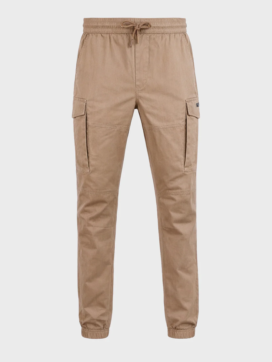 Men's Khaki Regular Fit Solid Utility Cargo - Image 6