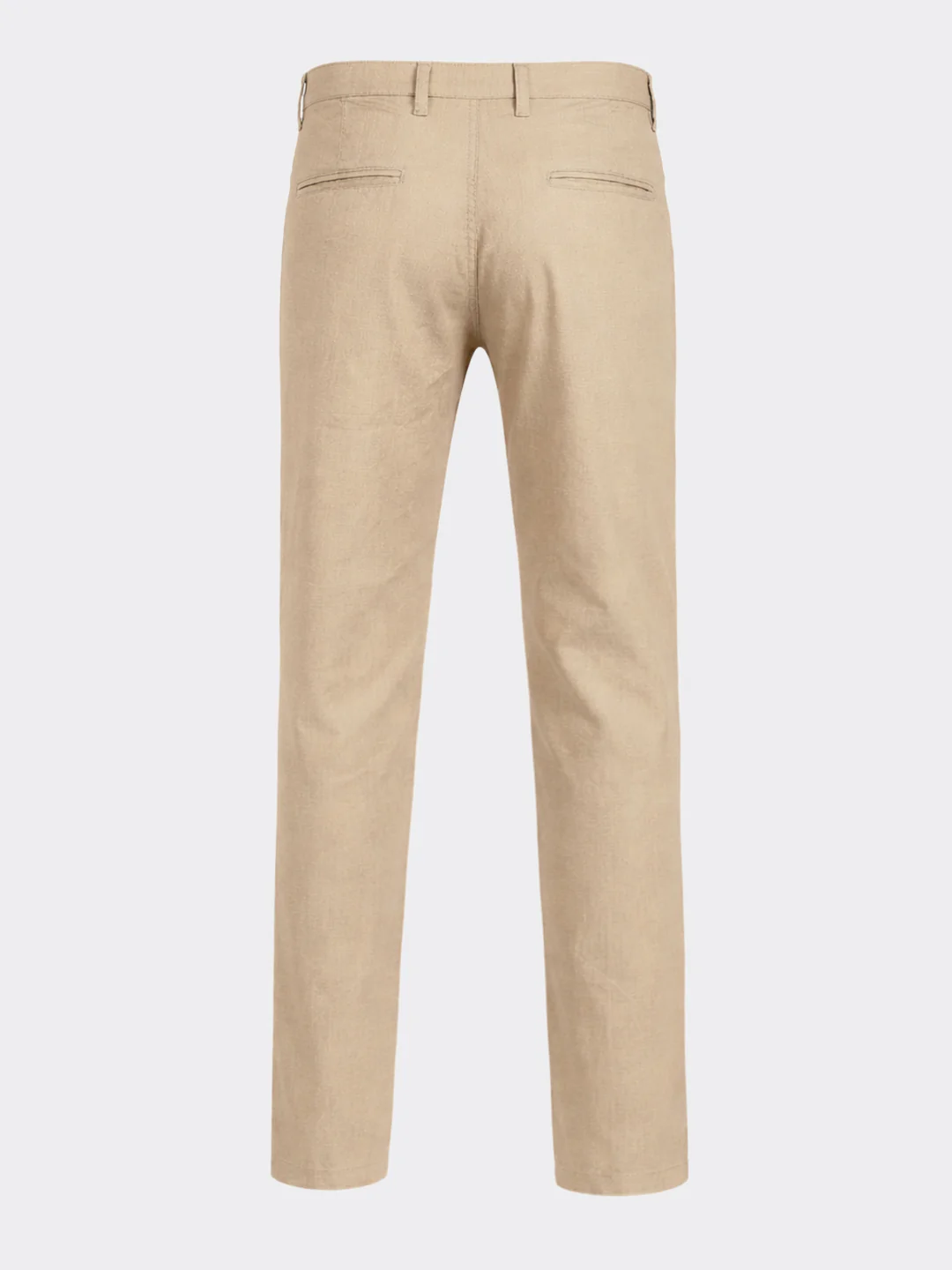 Men's Khaki Slim Fit Solid Casual Chinos - Image 7