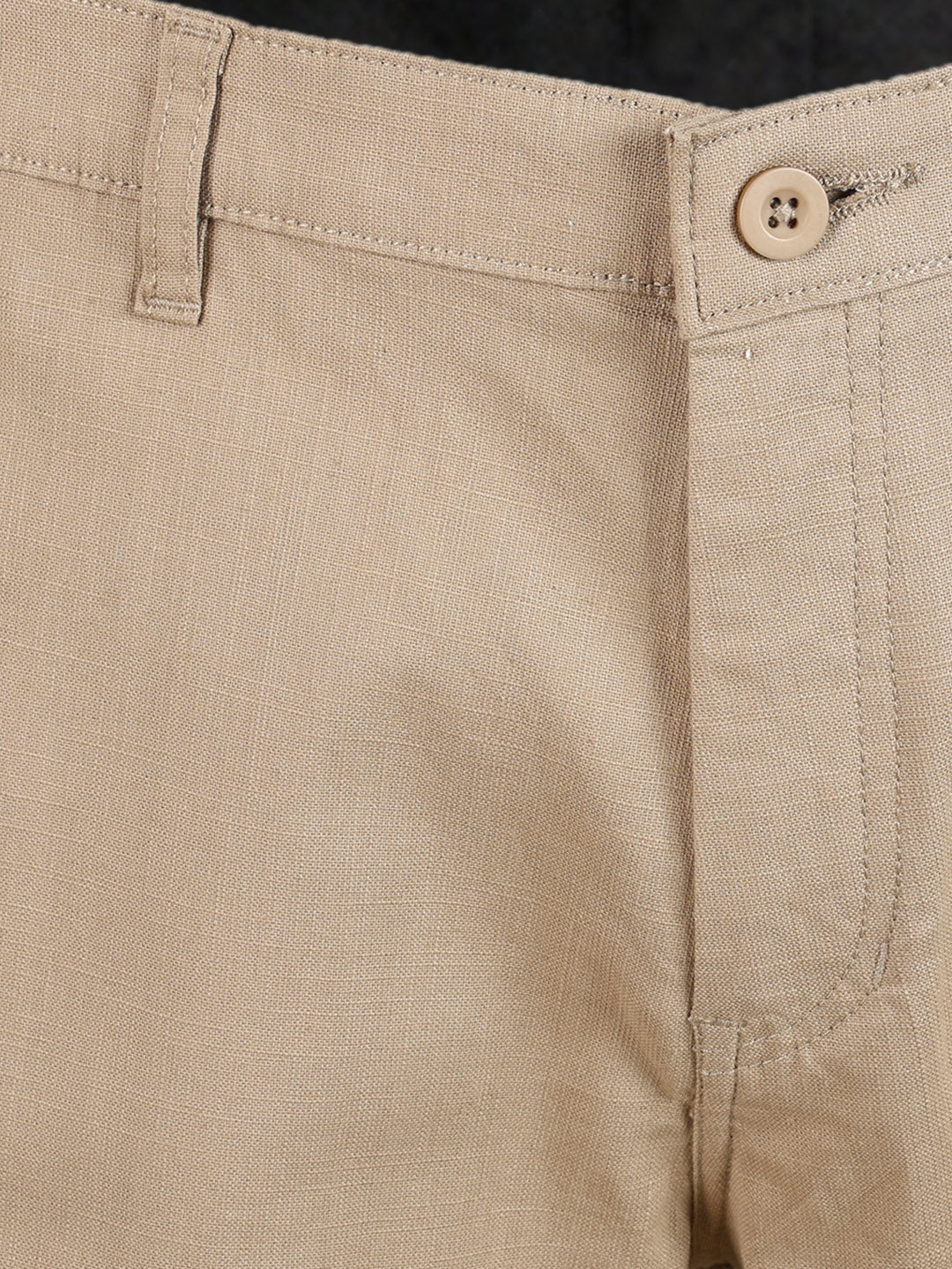 Men's Khaki Slim Fit Solid Casual Chinos - Image 8