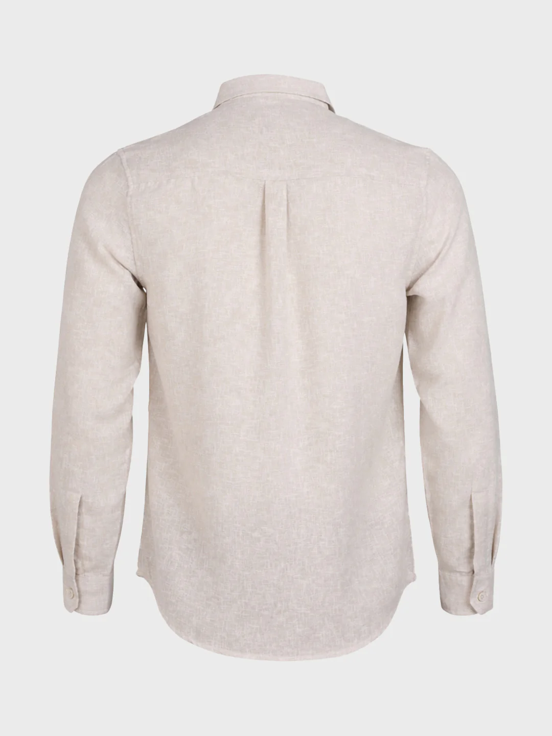 Men's Khaki Slim Fit Solid Casual Shirt - Image 5