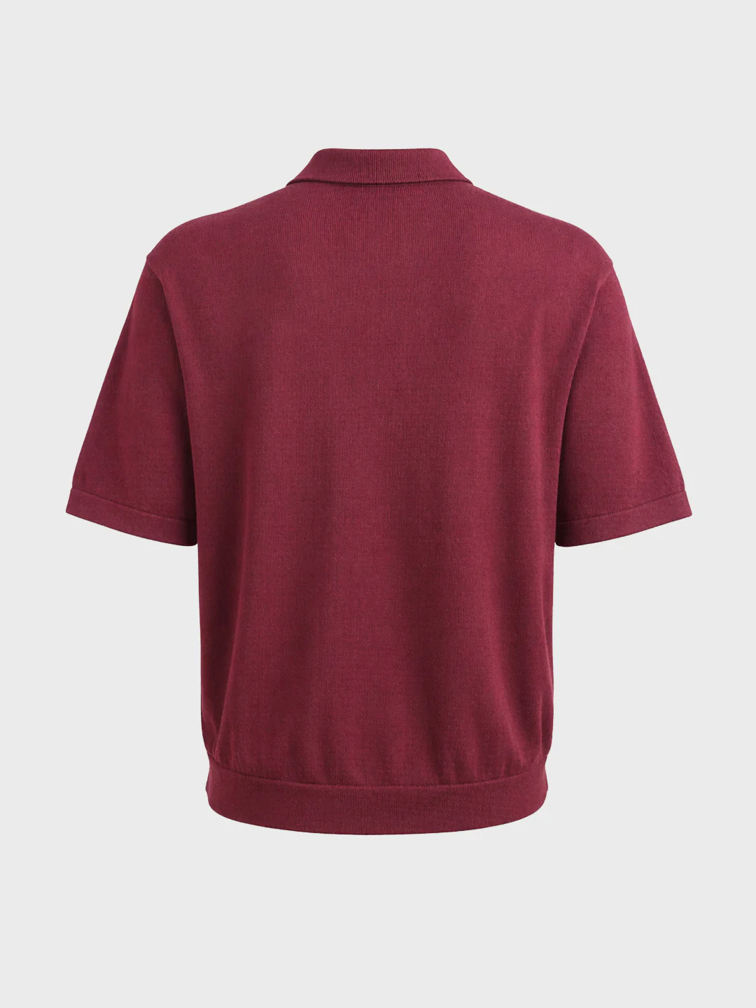 Men's Maroon Oversized Fit Graphic Printed Casual T-Shirt - Image 6