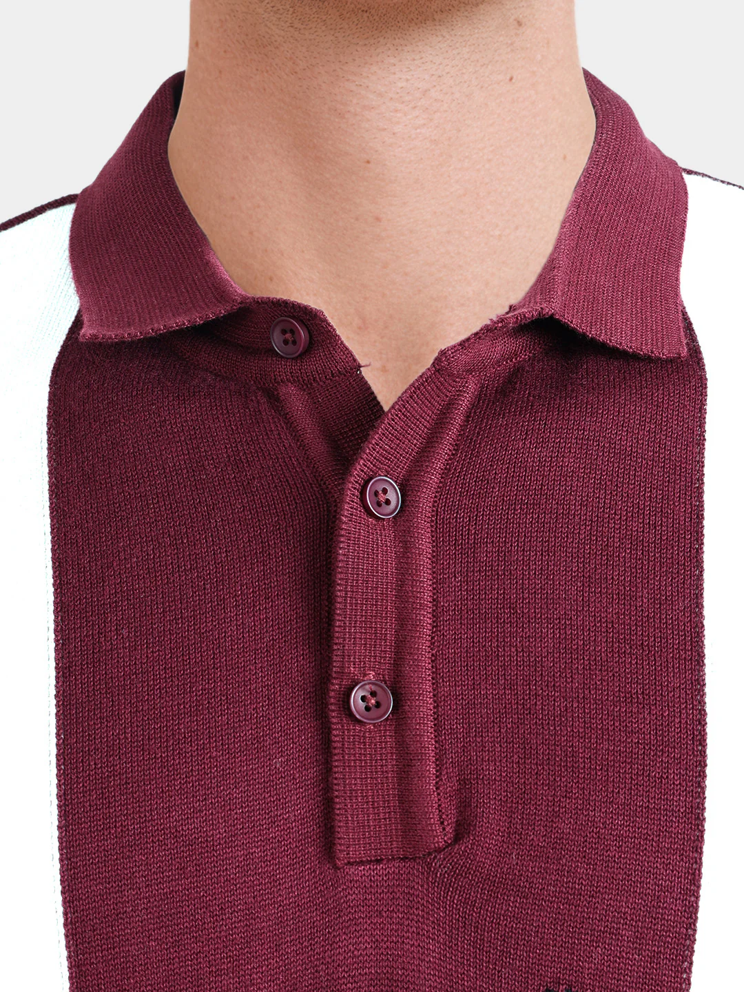 Men's Maroon Oversized Fit Graphic Printed Casual T-Shirt - Image 7