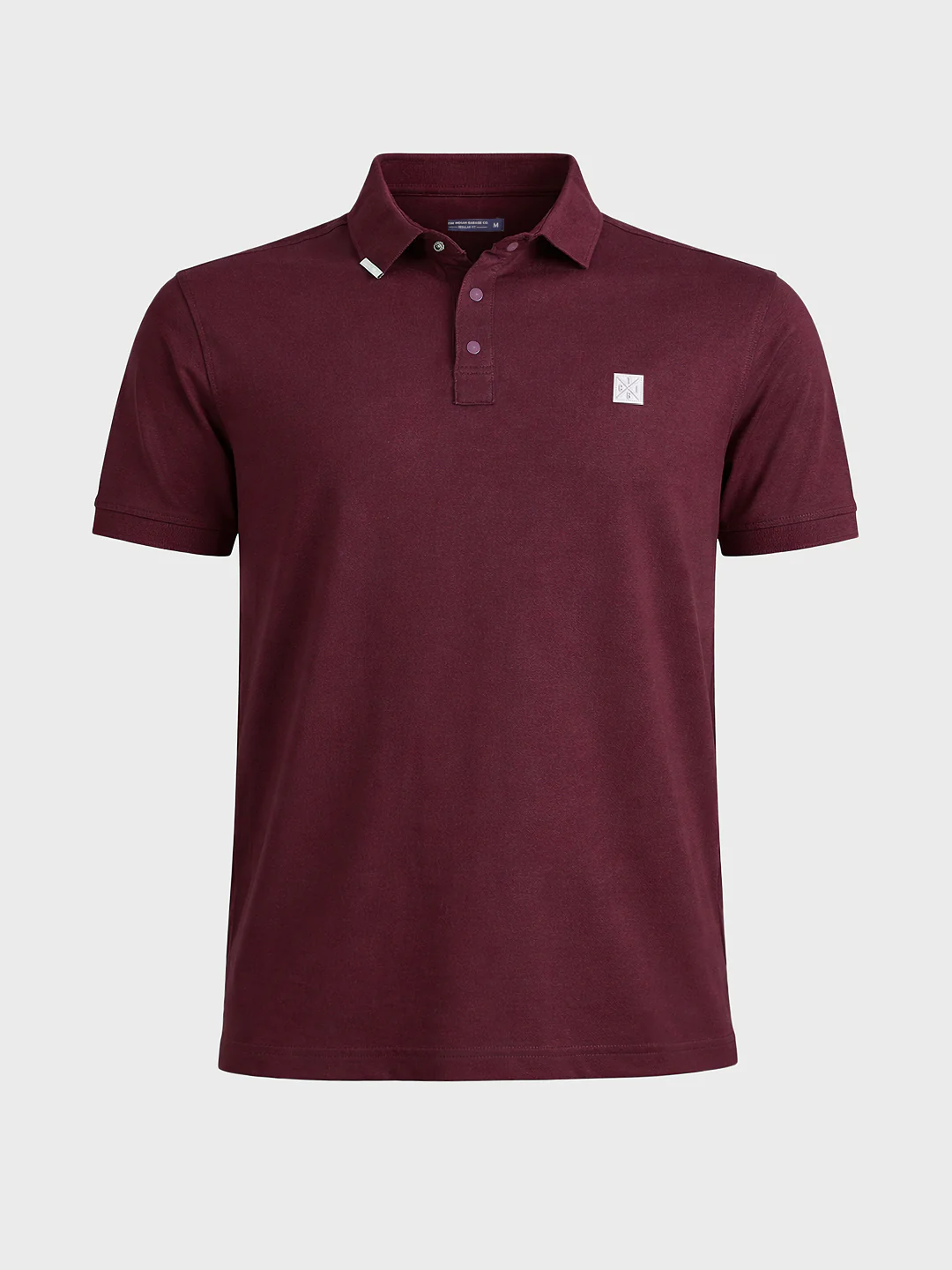 Men's Maroon Regular Fit Solid Casual T-Shirts - Image 6