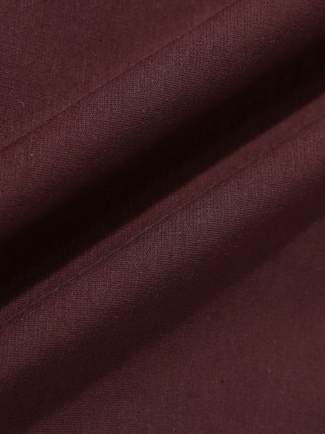 Men's Maroon Relaxed Fit Embroided 240 GSM Casual T-Shirt - Image 9