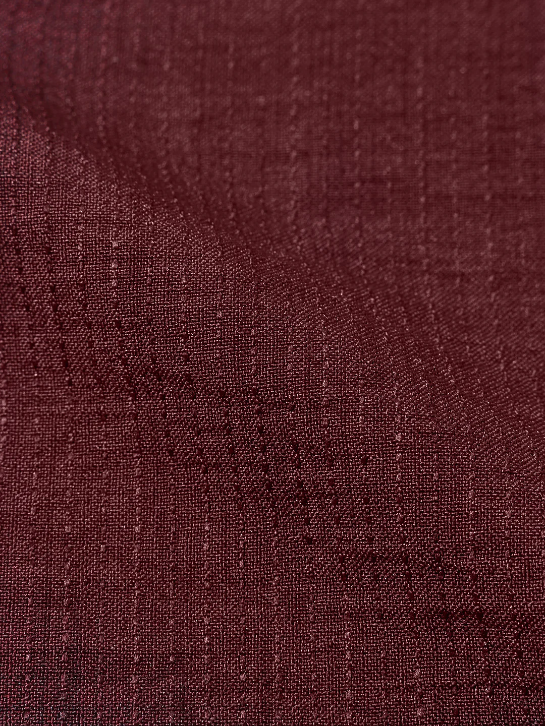 Men's Maroon Relaxed Fit Textured Casual Shirt - Image 6