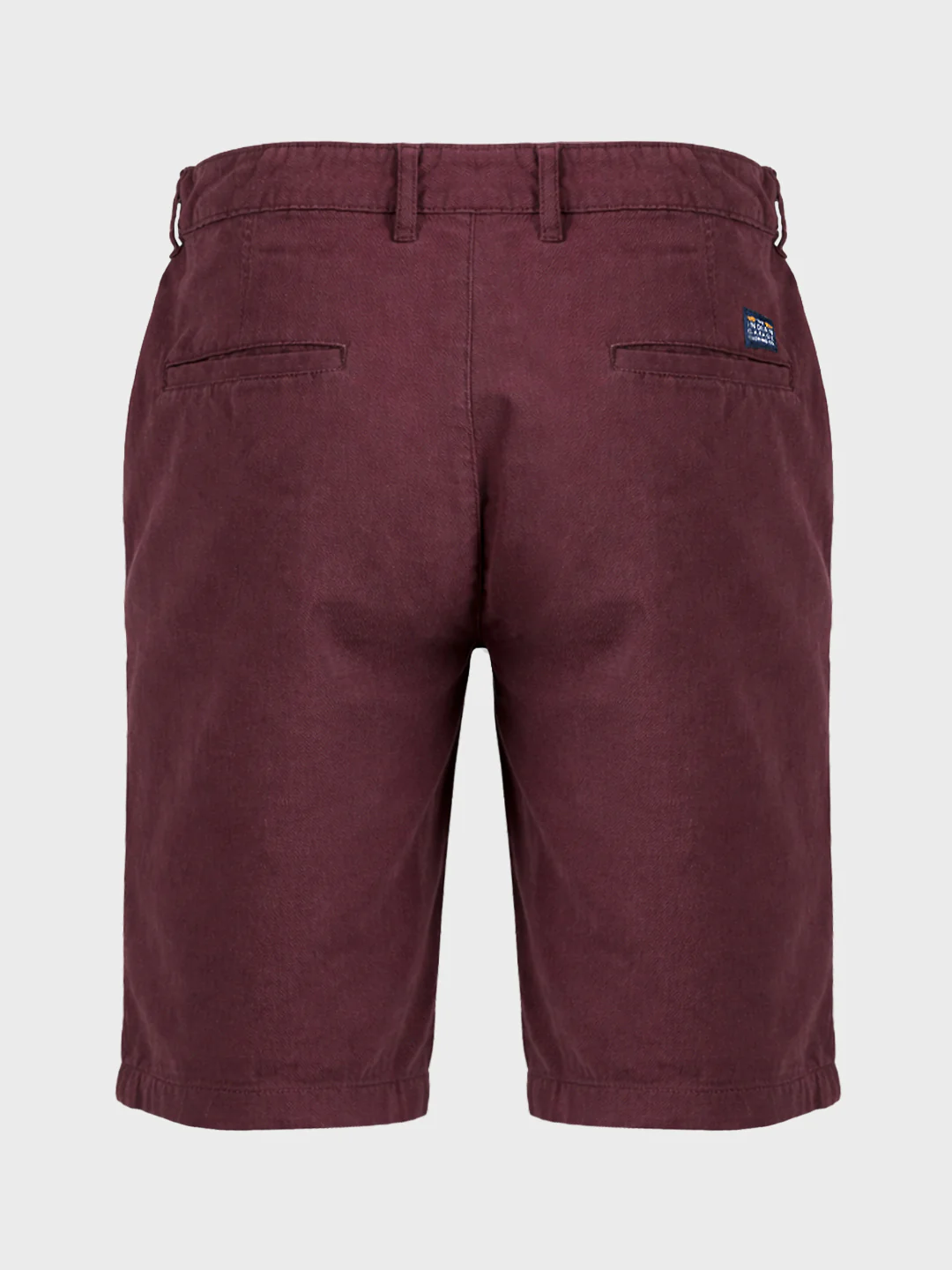 Men's Maroon Slim Fit Solid Casual Short - Image 7