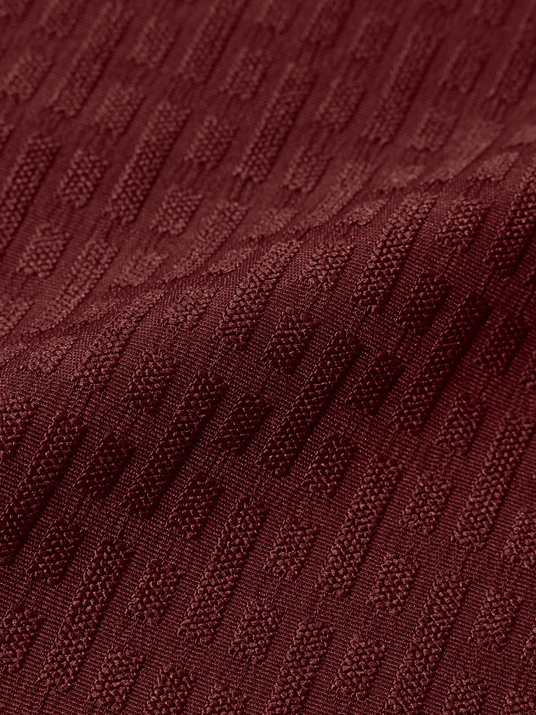 Men's Maroon Slim Fit Textured Party Wear Shirt - Image 7