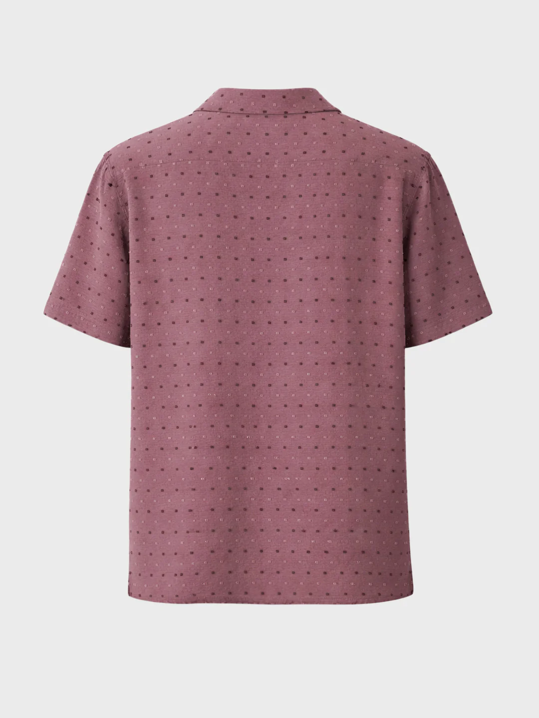 Men's Red Relaxed Fit Resort Wear Textured Shirt - Image 4