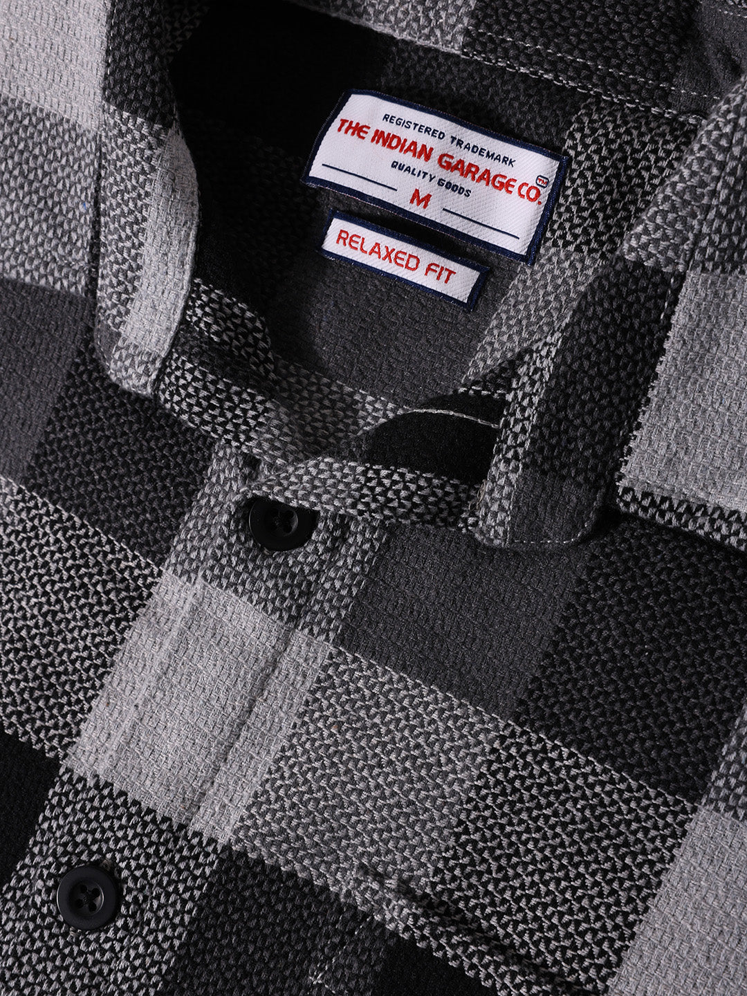Men's Melange Relaxed Fit Casual Checkered Shirt - Image 7