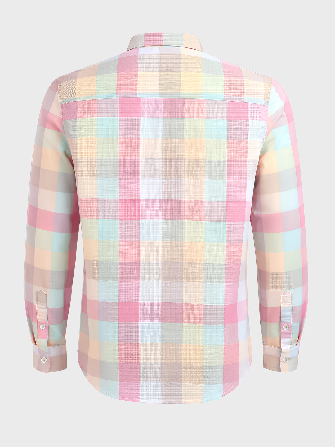 Men's Multicolor Slim Fit Checkered Casual Shirts - Image 5