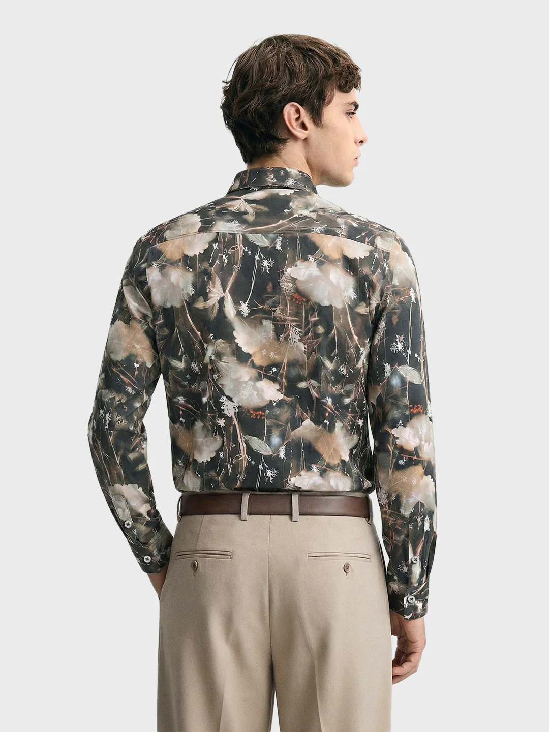 Men's Multicolor Slim Fit Party Wear Printed Shirt - Image 2