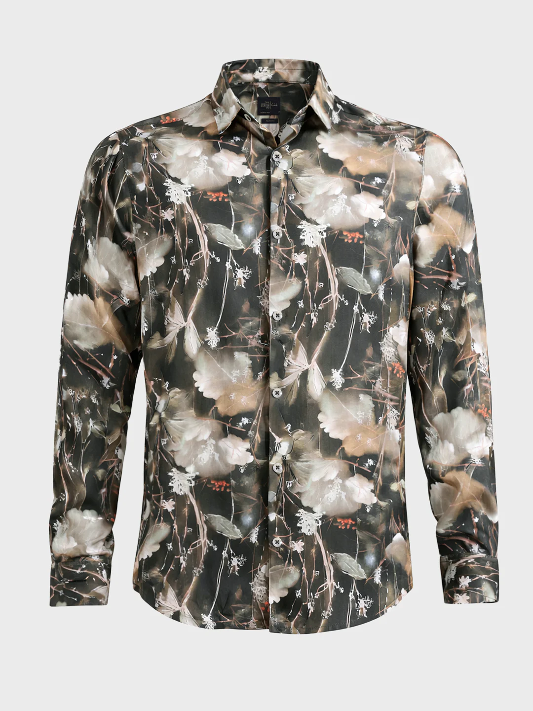 Men's Multicolor Slim Fit Party Wear Printed Shirt - Image 3