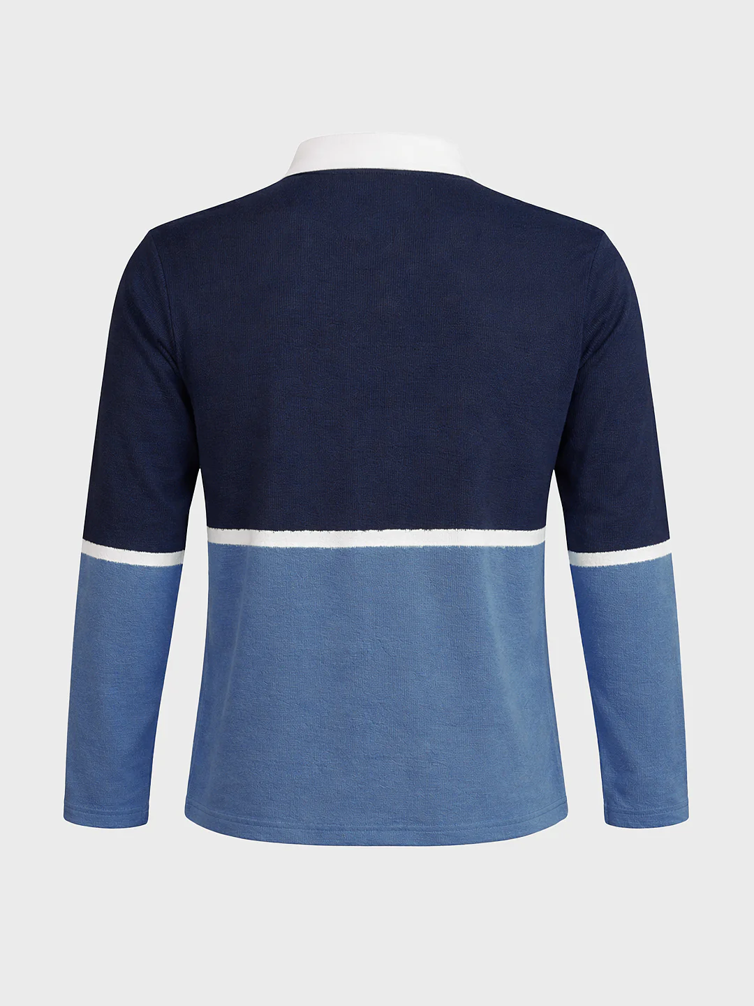 Men's Navy Blue Regular Fit Striped Casual T-Shirt - Image 6