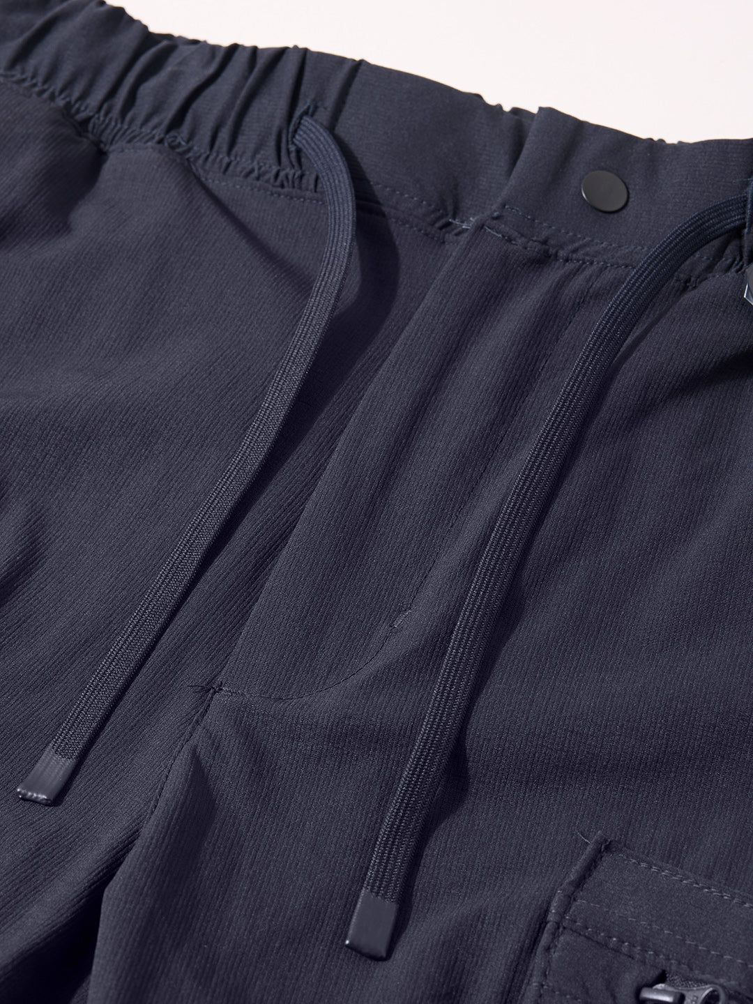 Men's Navy Blue Relaxed Fit Solid Utility Cargo - Image 6