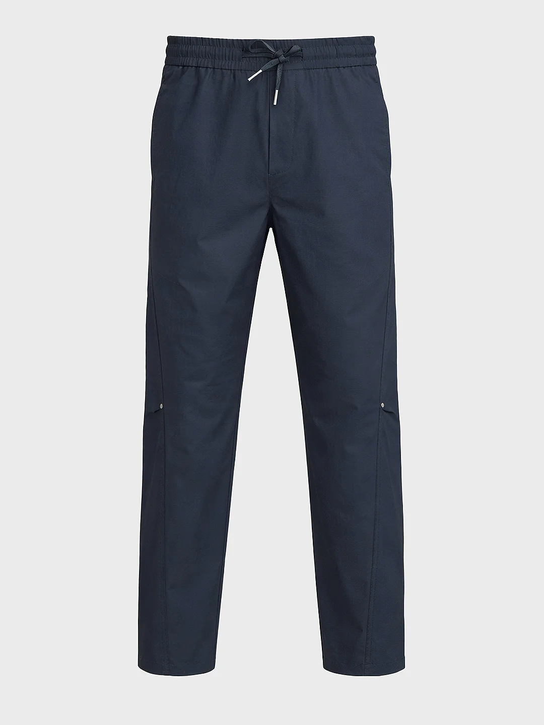 Men's Navy Blue Relaxed Fit Solid Utility Joggers - Image 6