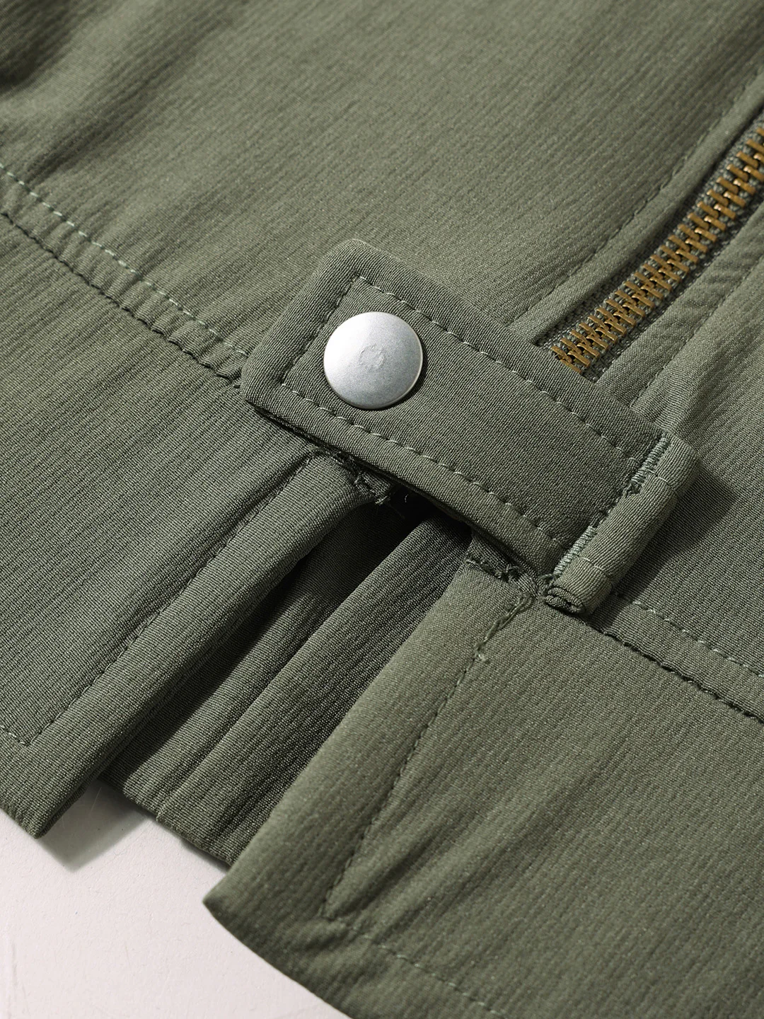 Men's Olive Oversized Fit Solid Warner Bros Jacket - Image 6