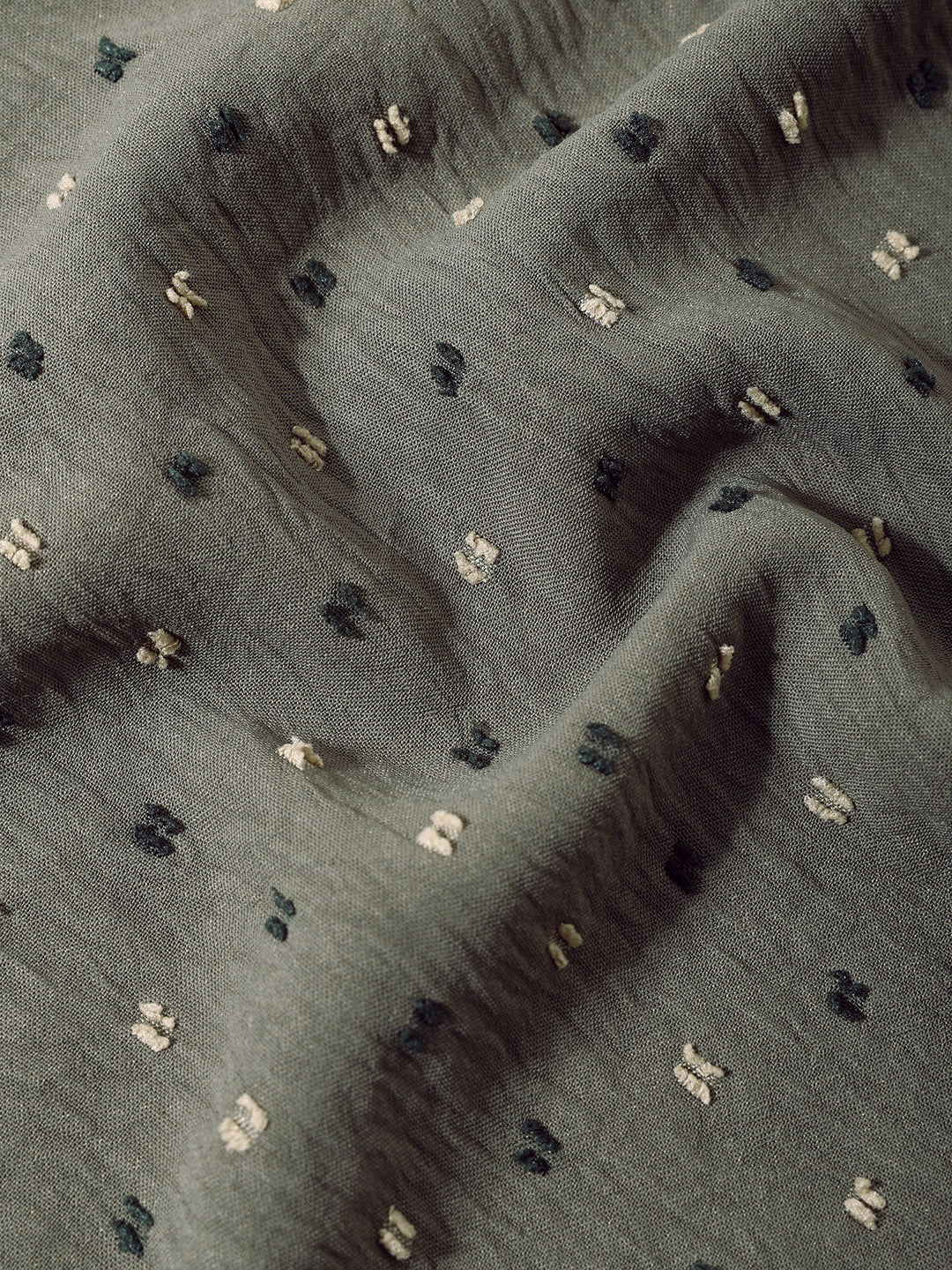 Men's Olive Relaxed Fit Resort Wear Textured Shirt - Image 6