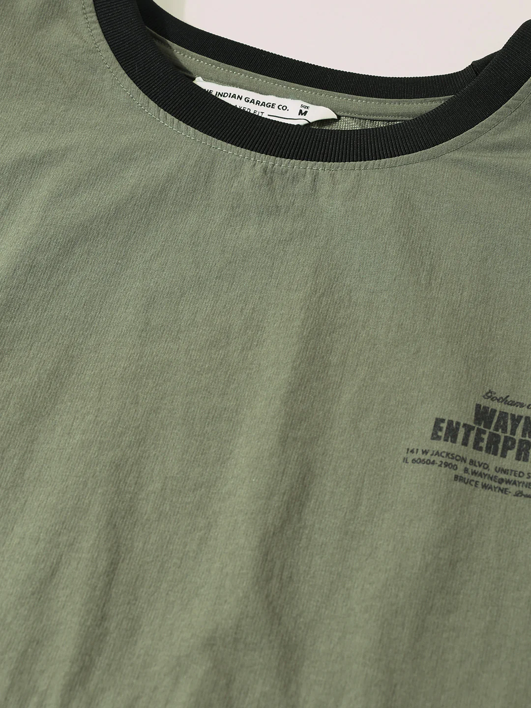 Men's Olive Relaxed Fit Solid Casual Coordinates - Image 5