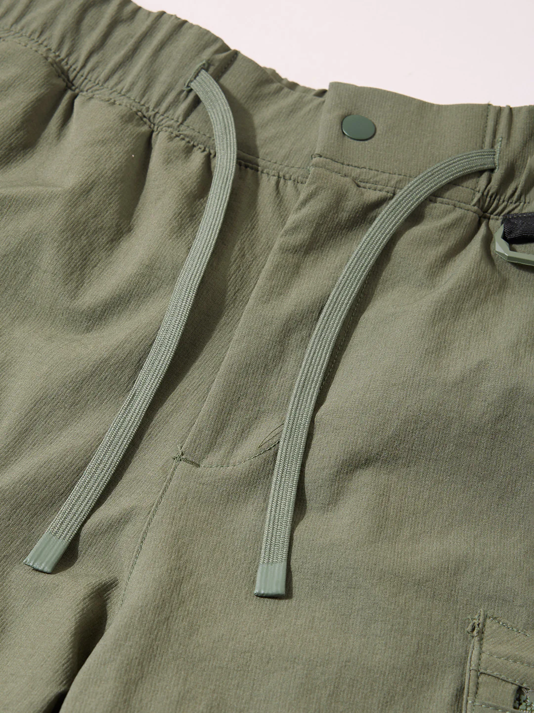 Men's Olive Relaxed Fit Solid Utility Cargo - Image 6