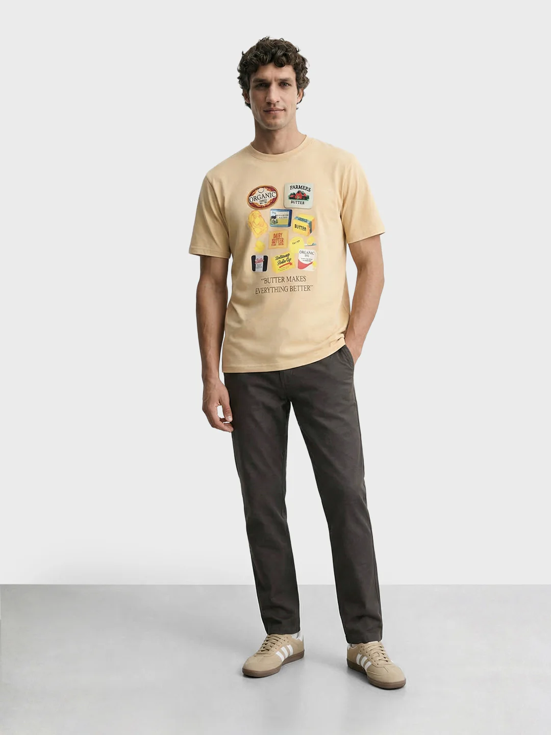 Men's Olive Slim Fit Solid Casual Chinos - Image 5