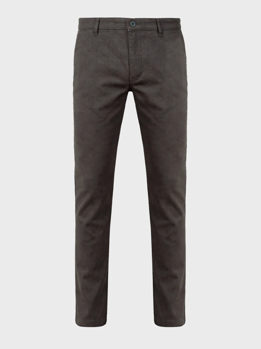 Men's Olive Slim Fit Solid Casual Chinos - Image 6