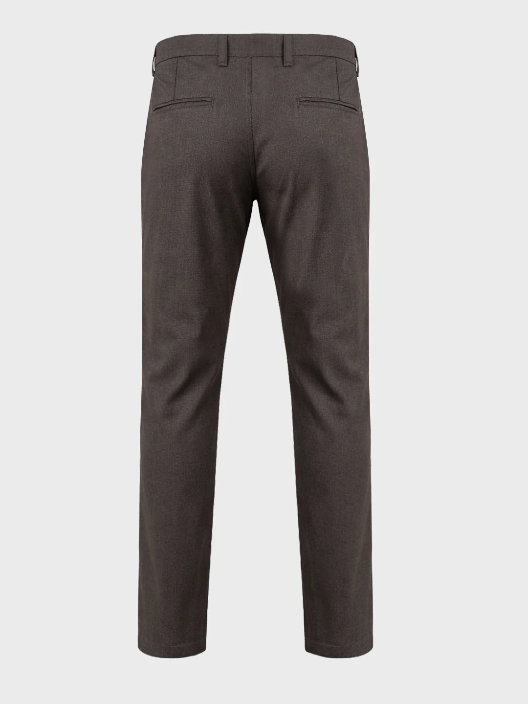 Men's Olive Slim Fit Solid Casual Chinos - Image 7