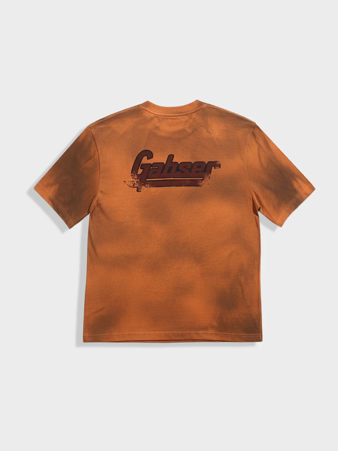 Men's Orange Relaxed Fit Graphic Printed 240 GSM Casual T-Shirt - Image 6