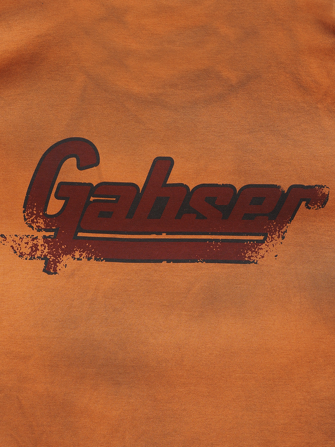 Men's Orange Relaxed Fit Graphic Printed 240 GSM Casual T-Shirt - Image 8