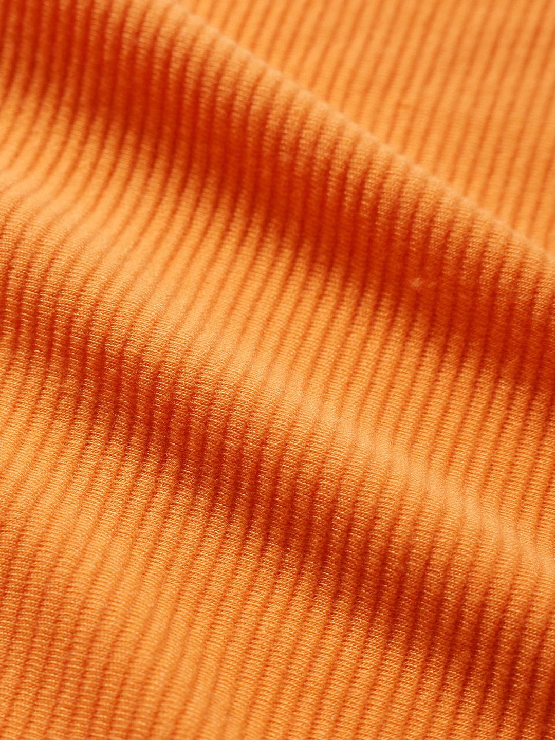 Men's Orange Relaxed Fit Solid Street Wear Shirt - Image 7