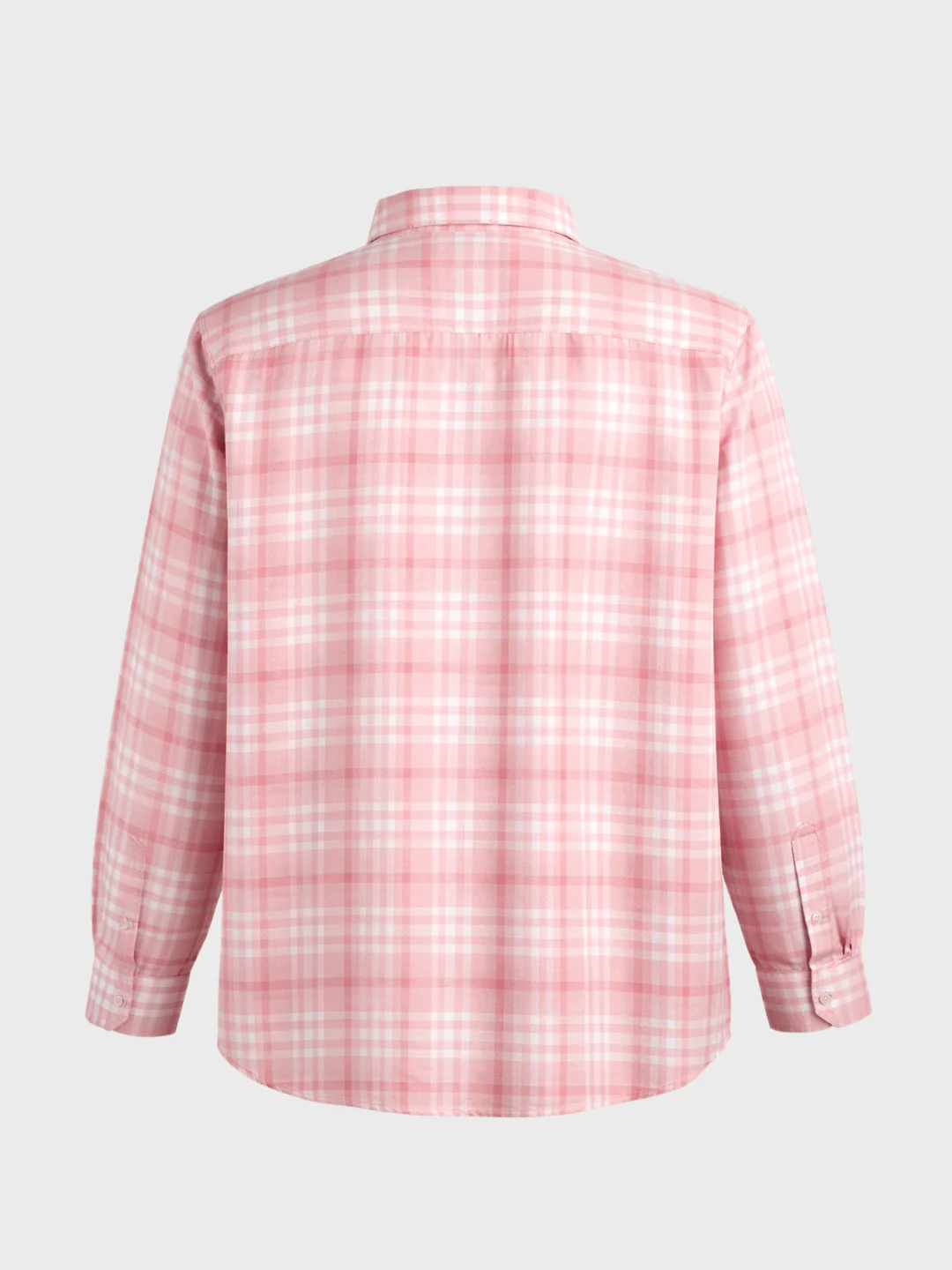 Men's Pink Regular Fit Checked Casual Shirt - Image 5