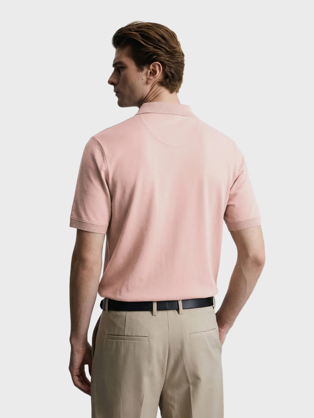 Men's Pink Regular Fit Printed Casual T-Shirt - Image 5