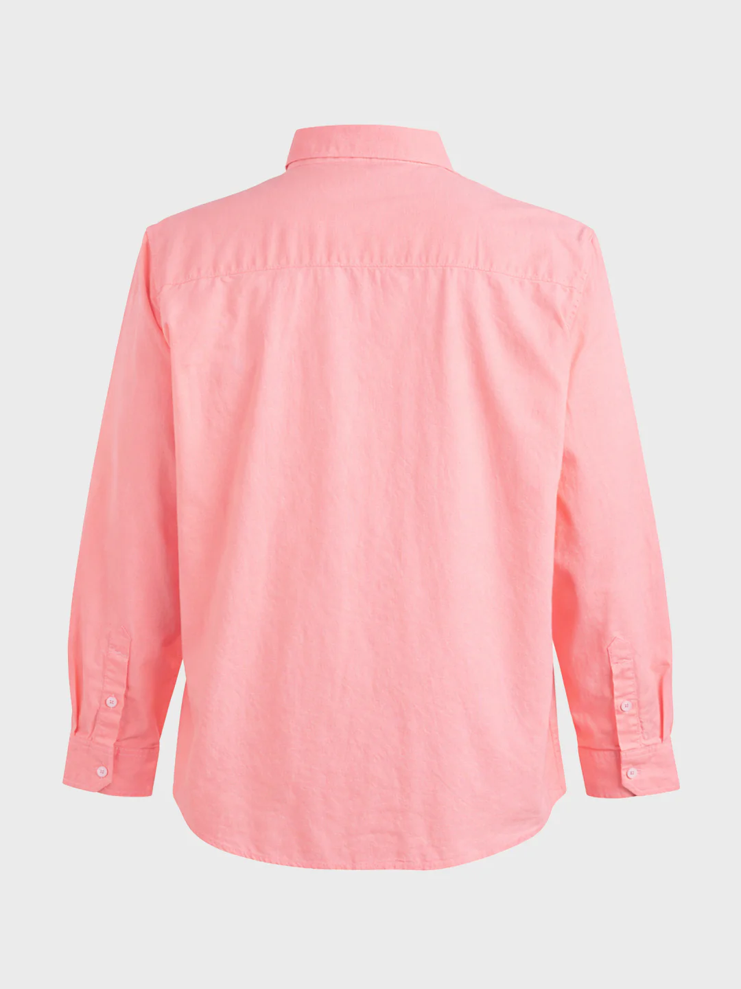 Men's Pink Regular Fit Solid Casual Shirt - Image 5