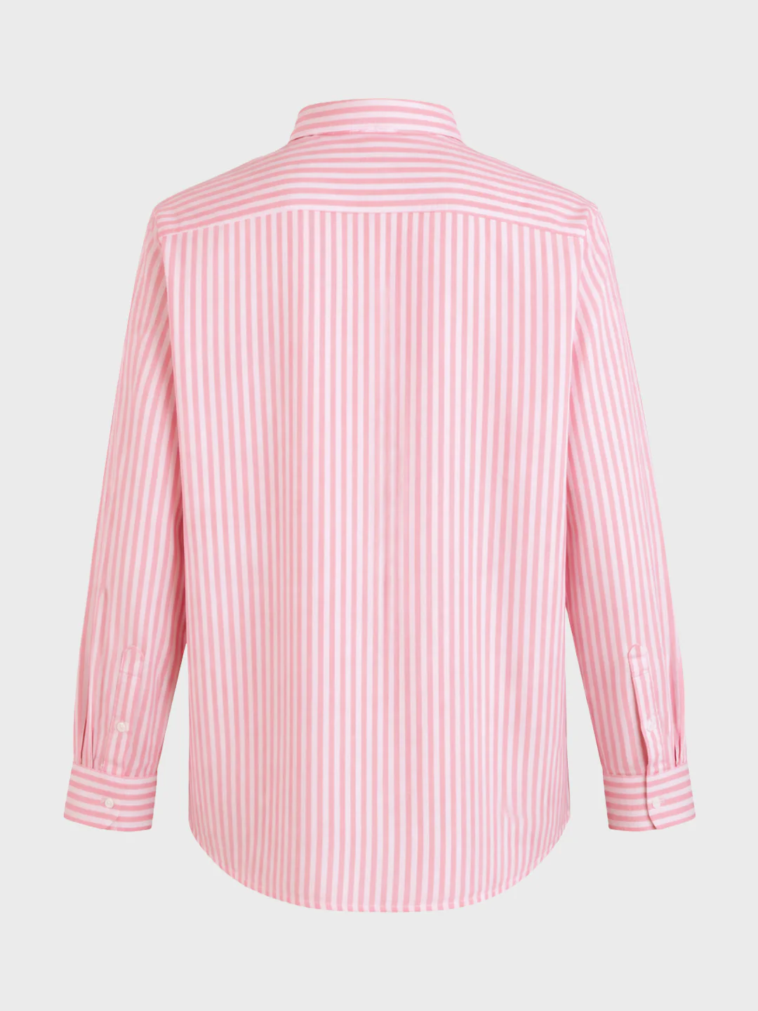 Men's Pink Regular Fit Striped Casual Shirt - Image 5