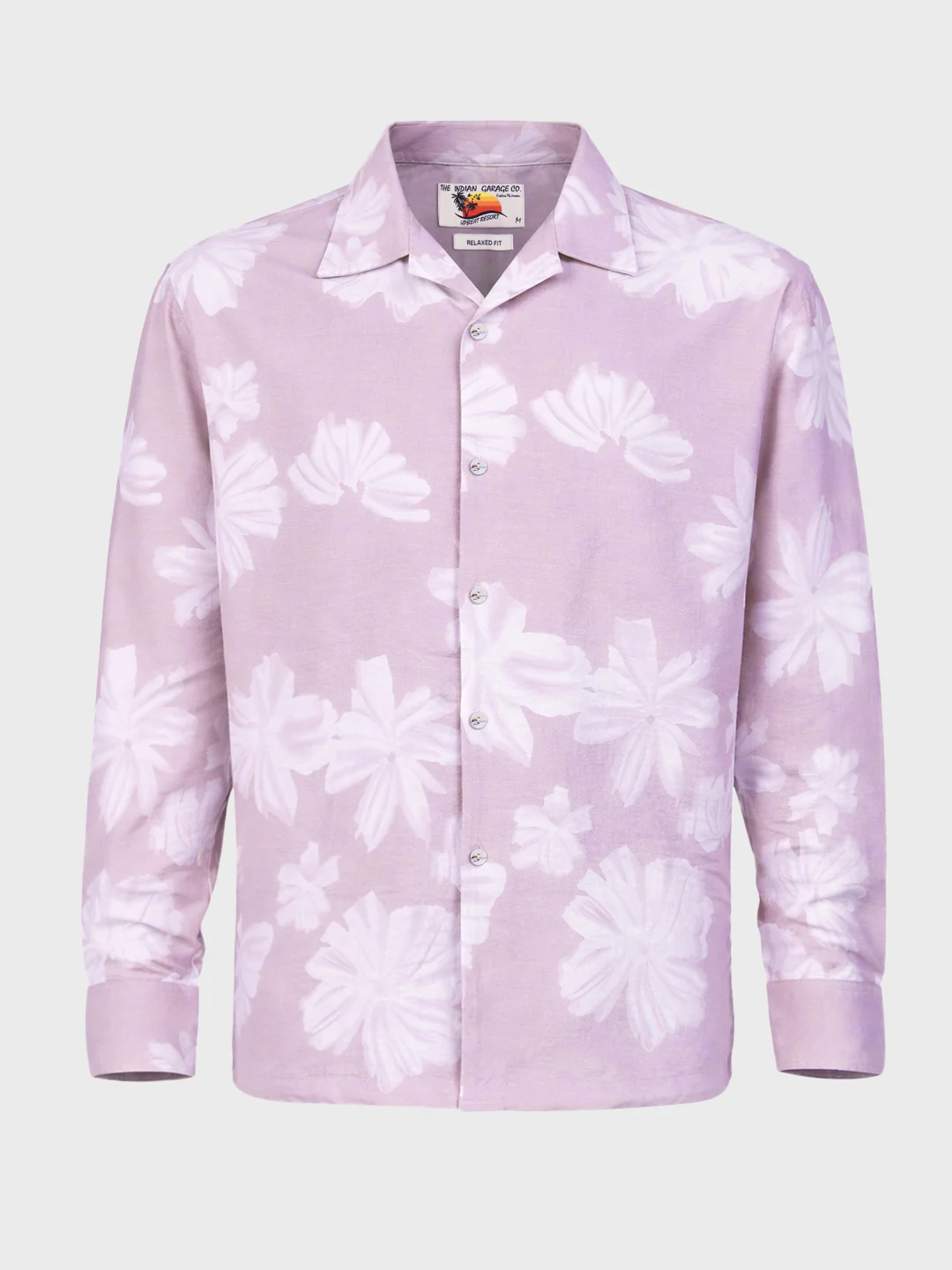 Men's Pink Relaxed Fit Printed Casual Shirts - Image 3