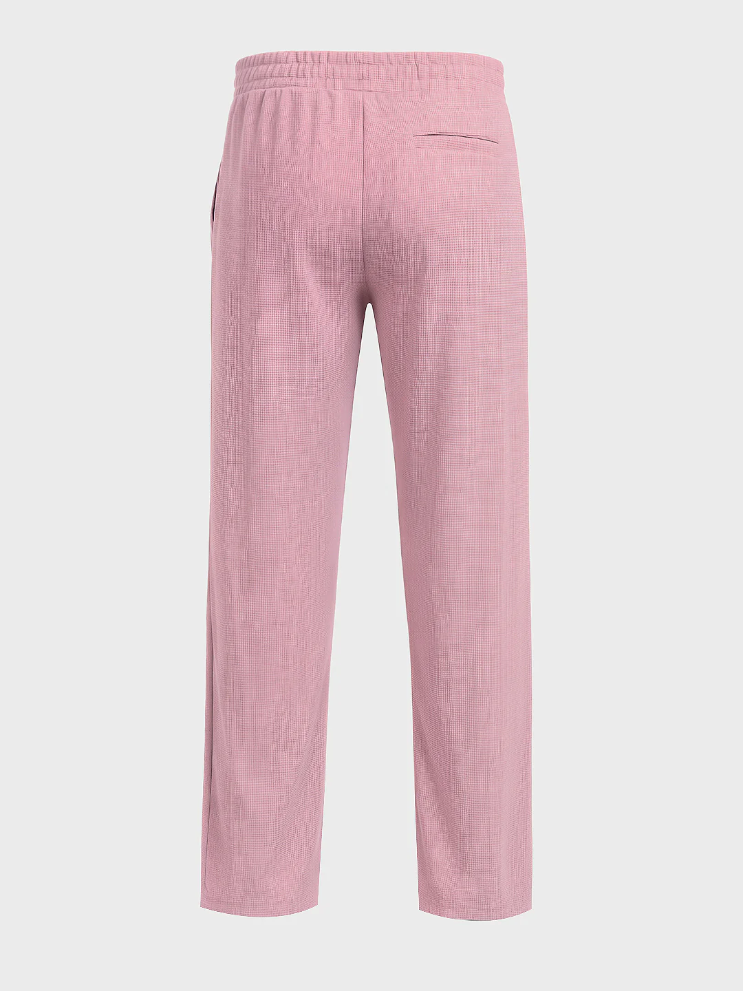 Men's Pink Relaxed Fit Textured Utility Trousers - Image 5
