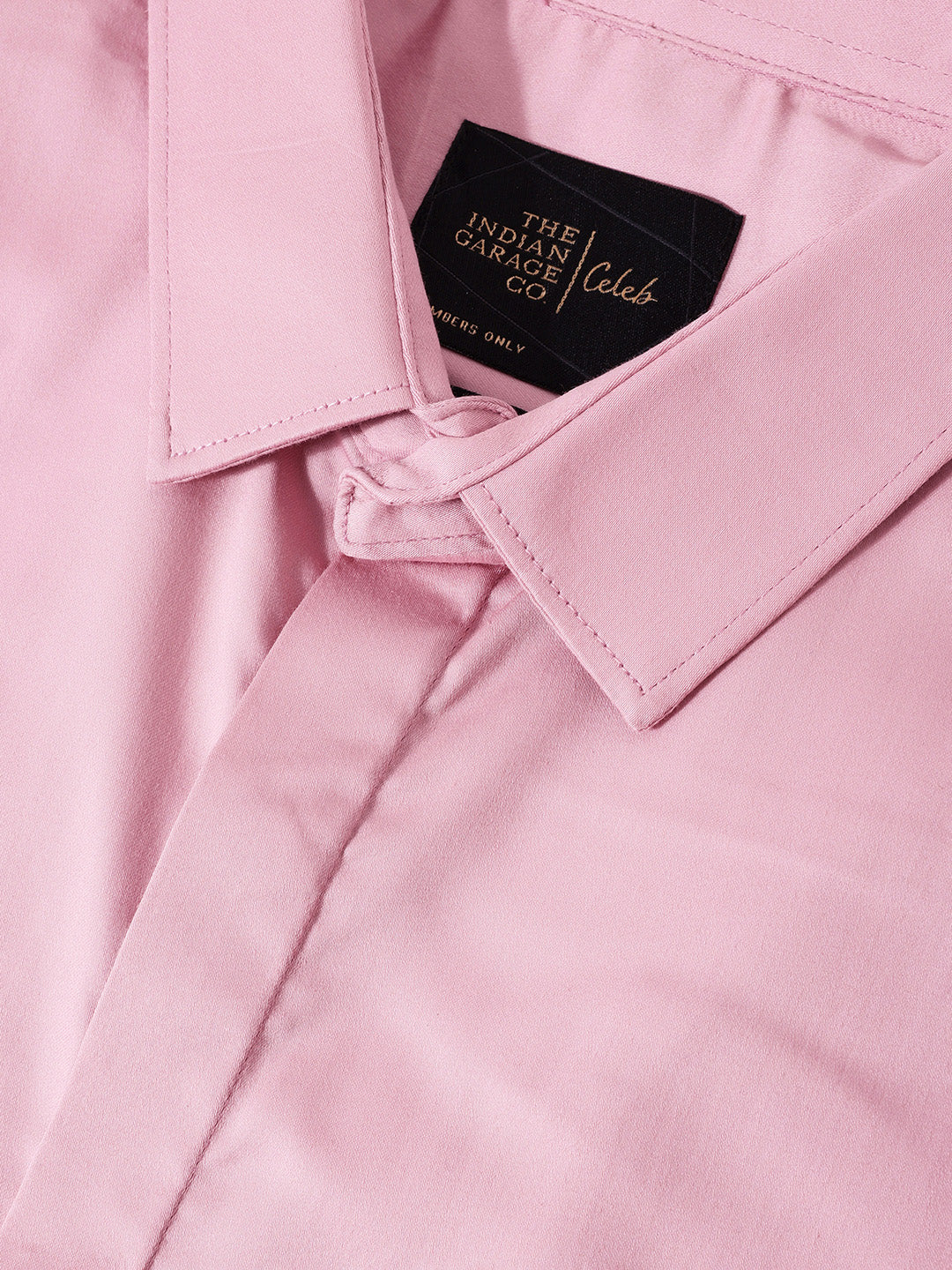 Men's Pink Slim Fit Printed Party Wear Shirt - Image 6