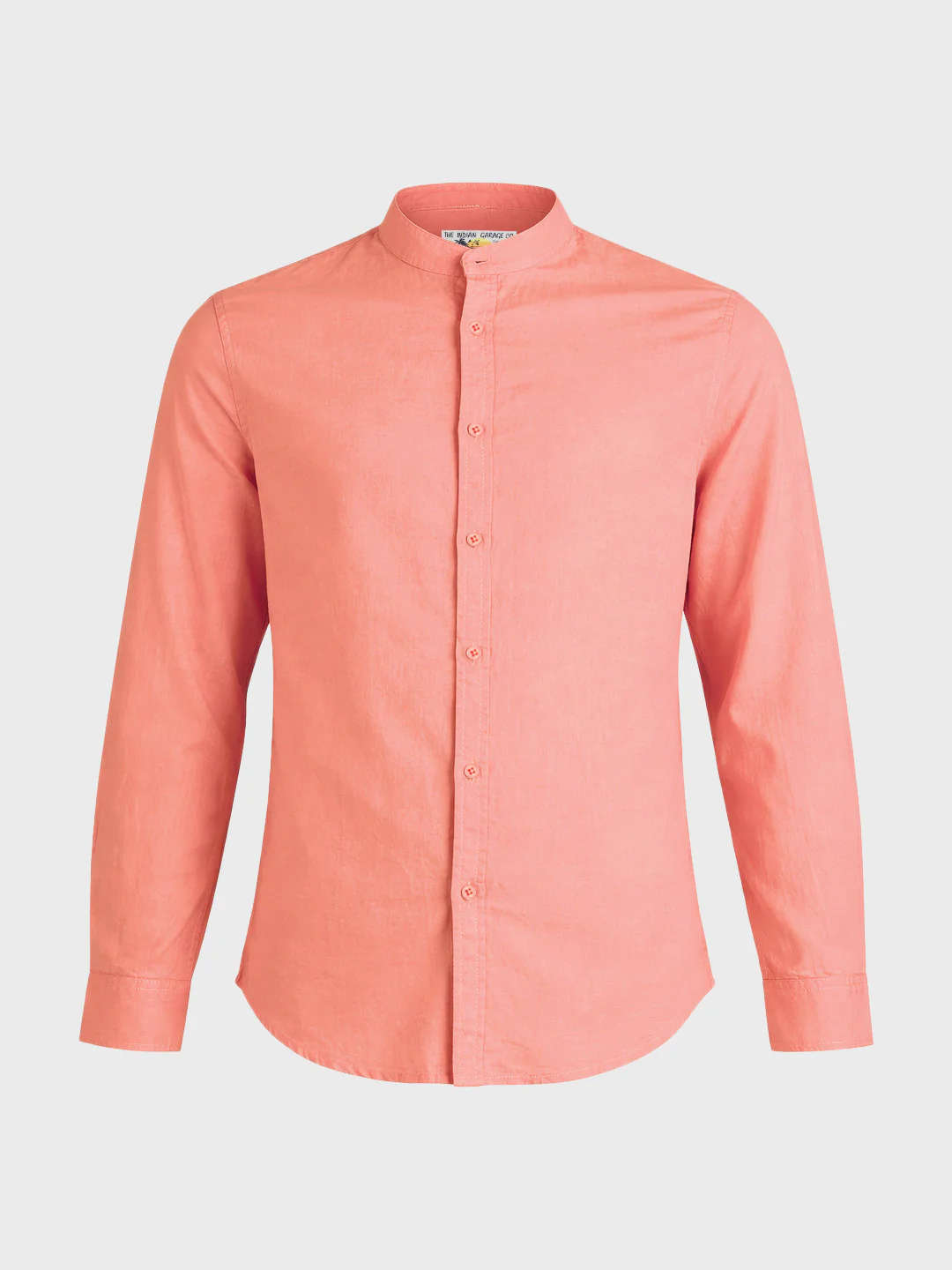 Men's Pink Slim Fit Solid Casual Shirts - Image 4
