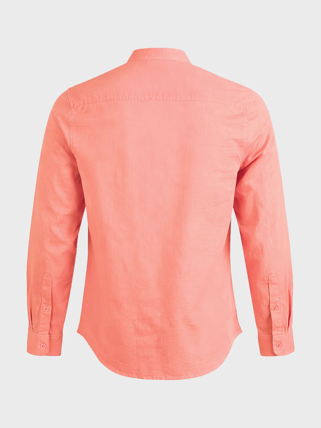 Men's Pink Slim Fit Solid Casual Shirts - Image 5