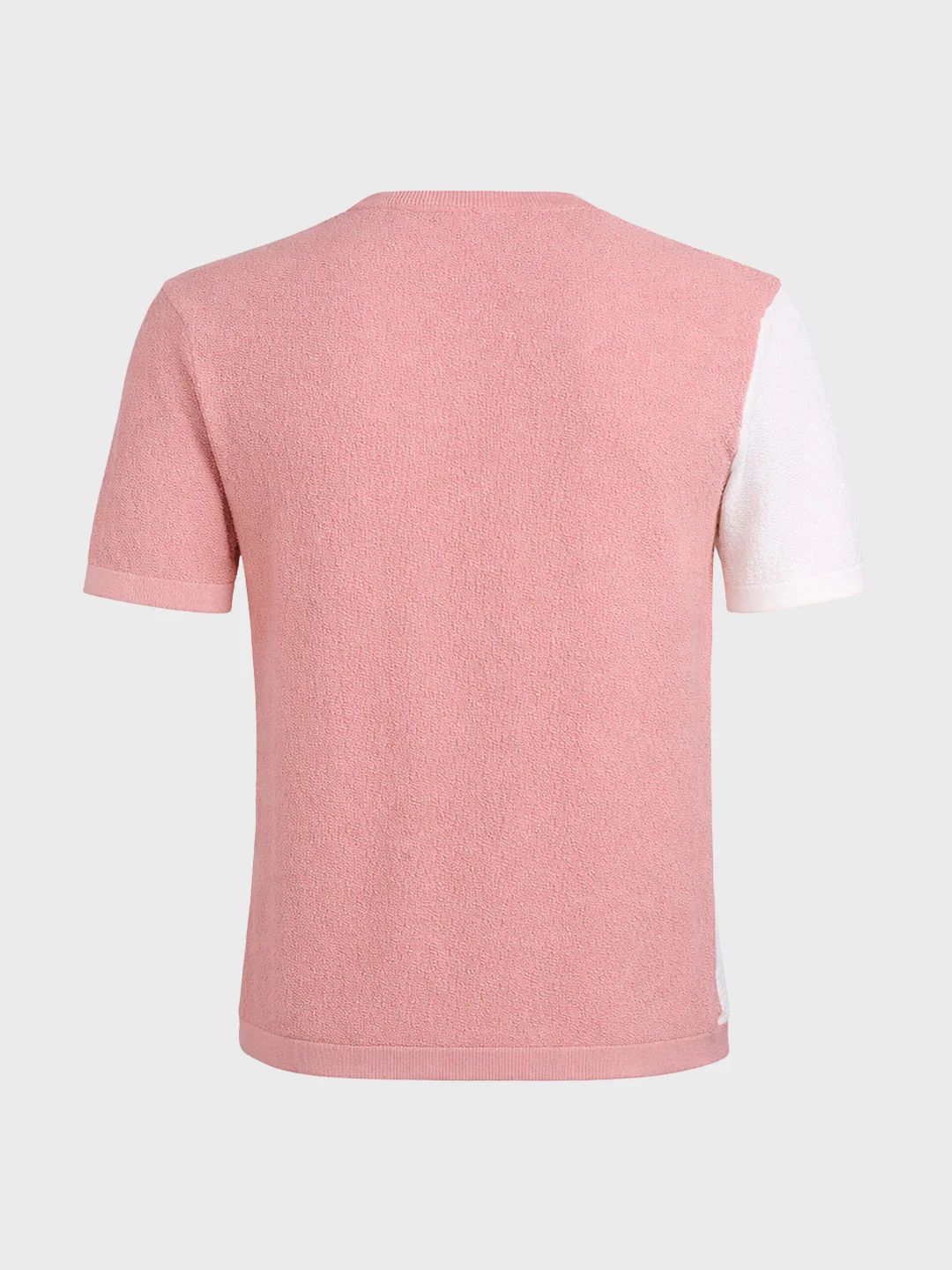 Men's Pink Slim Fit Solid Casual T-Shirt - Image 6