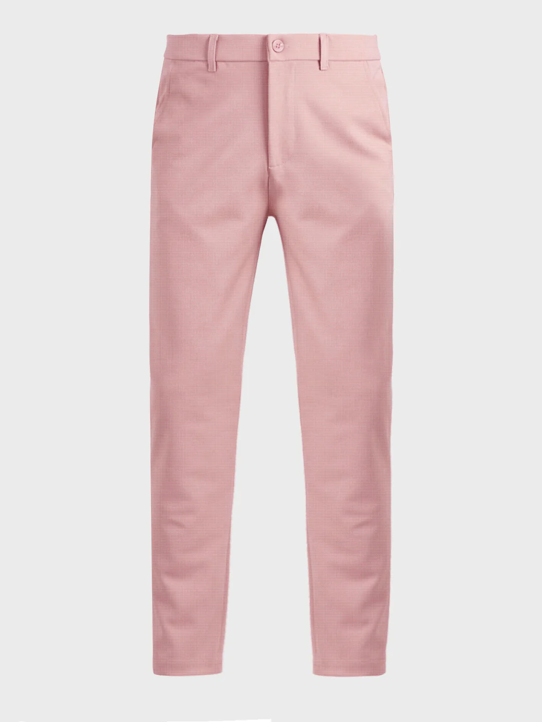 Men's Pink Slim Fit Solid Formal Chinos - Image 6