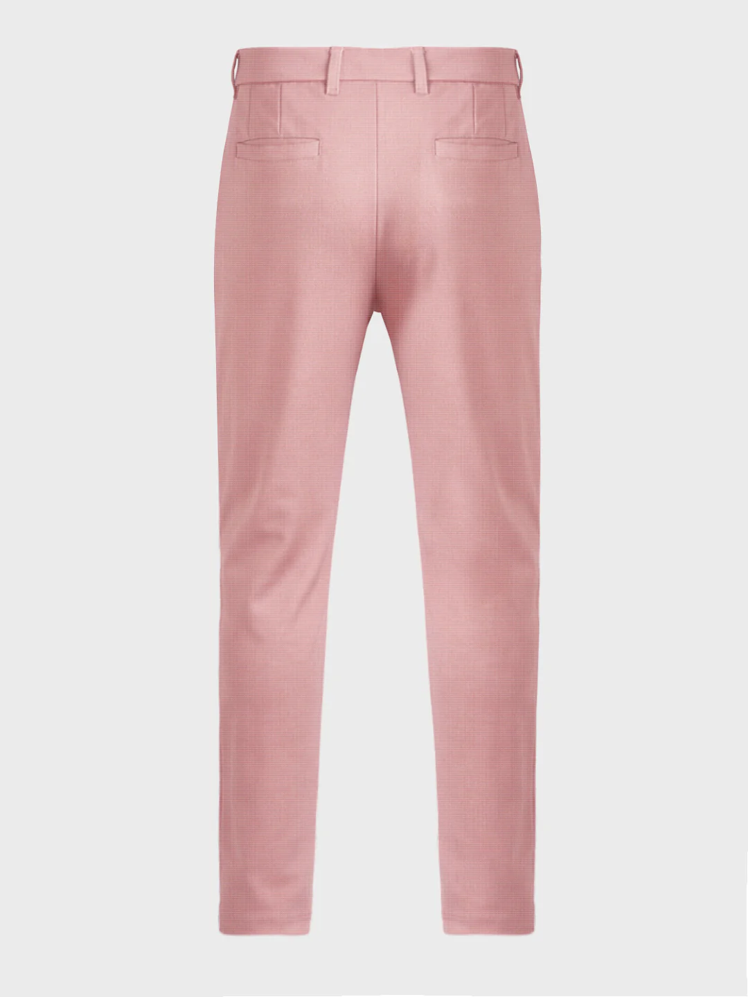 Men's Pink Slim Fit Solid Formal Chinos - Image 7