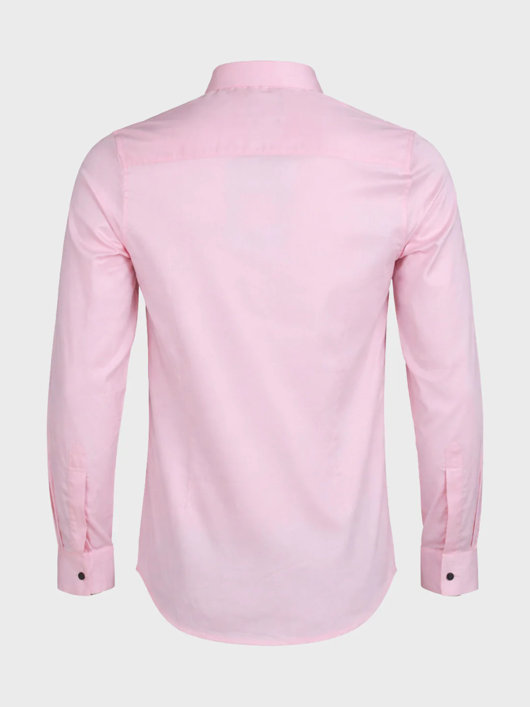 Men's Pink Slim Fit Solid Party Wear Shirt - Image 6