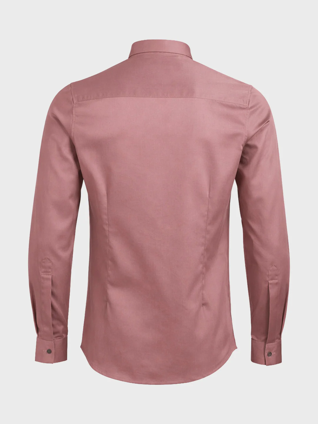 Men's Pink Slim Fit Solid Party Wear Shirt - Image 5